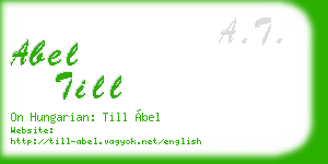 abel till business card
